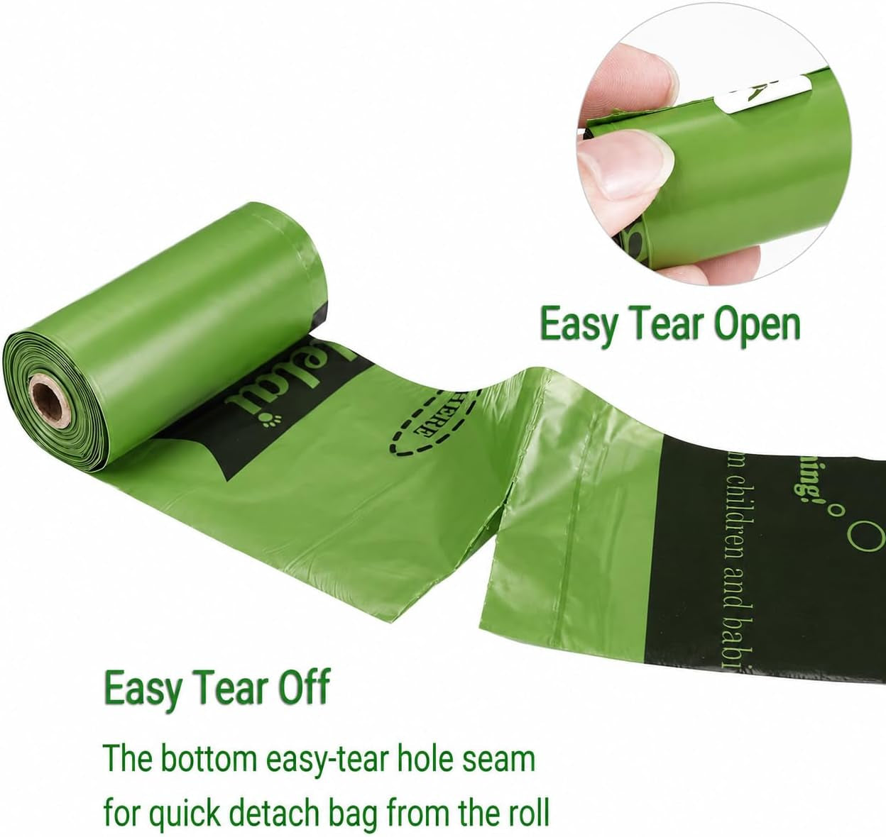Dog Poop Bags Rolls with Dispenser– Keep Hands Clean 450 Count - Scented | Extra Thick Durable Leakproof Resistant 9 X 13 Inch Refill Rolls Waste Bags for Puppy Small Large Doggy Cleanup Travel