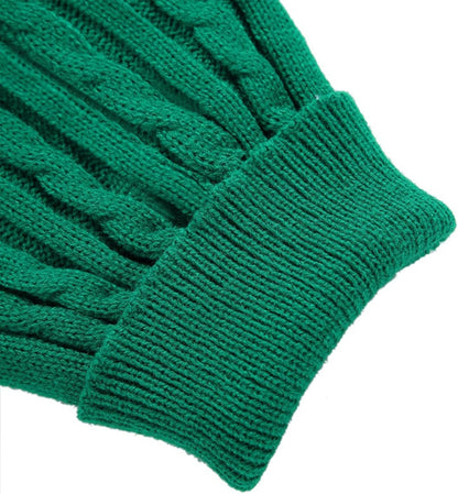 Knitted Small Dog Sweater, Turtleneck Pullover Warm Winter Puppy Clothes | Lightweight & Warm Knitted Winter Sweatshirt, Cold Weather Coat for Dog Girl & Boy, Cute Puppy Costume, Machine Washable