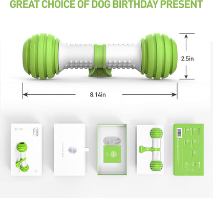 Interactive Dog Toys, Motion Activated Electronic Dog Toy Interactive Dog Bone Toys for Medium Large Dogs, USB Rechargeable Automatic Dog Toy for Boredom and Stimulating (Green)